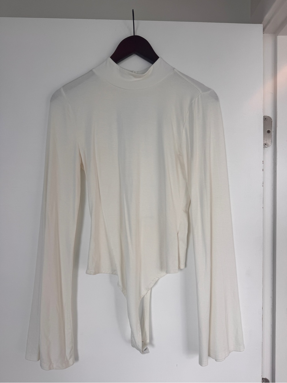 Lovers & Friends - Cream Long-Sleeve Mock Neck Bodysuit